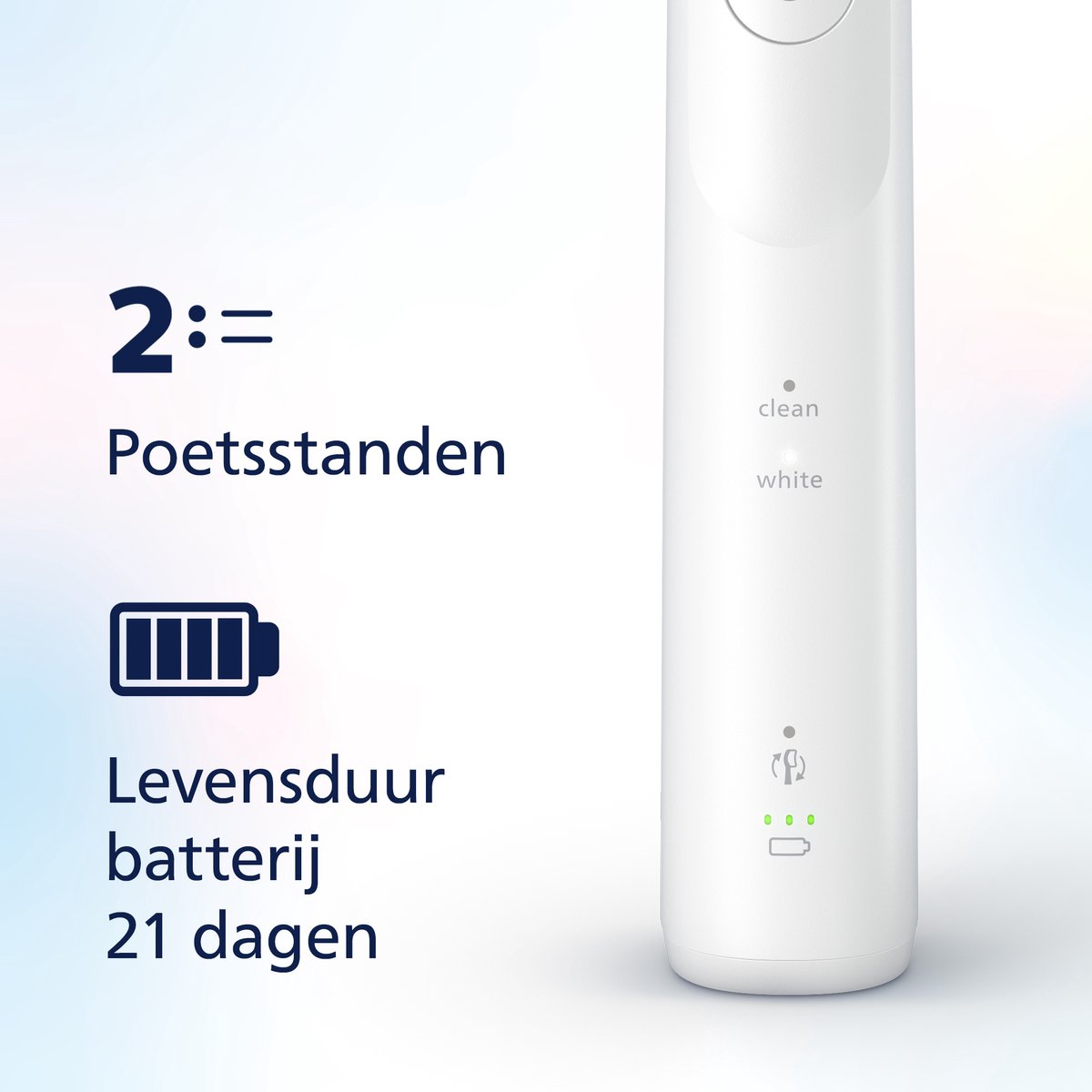Afbeelding 3 van Philips Sonicare 5500 Series - Elektrische Tandenborstels - Wit & Blauw Duopack – 2 Reisetuis - Wittere tanden - HX7119/01