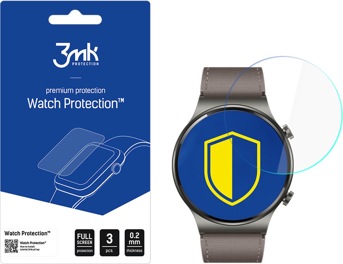 Huawei Watch GT 2 Pro - 3mk Watch Protection v. FlexibleGlass Lite