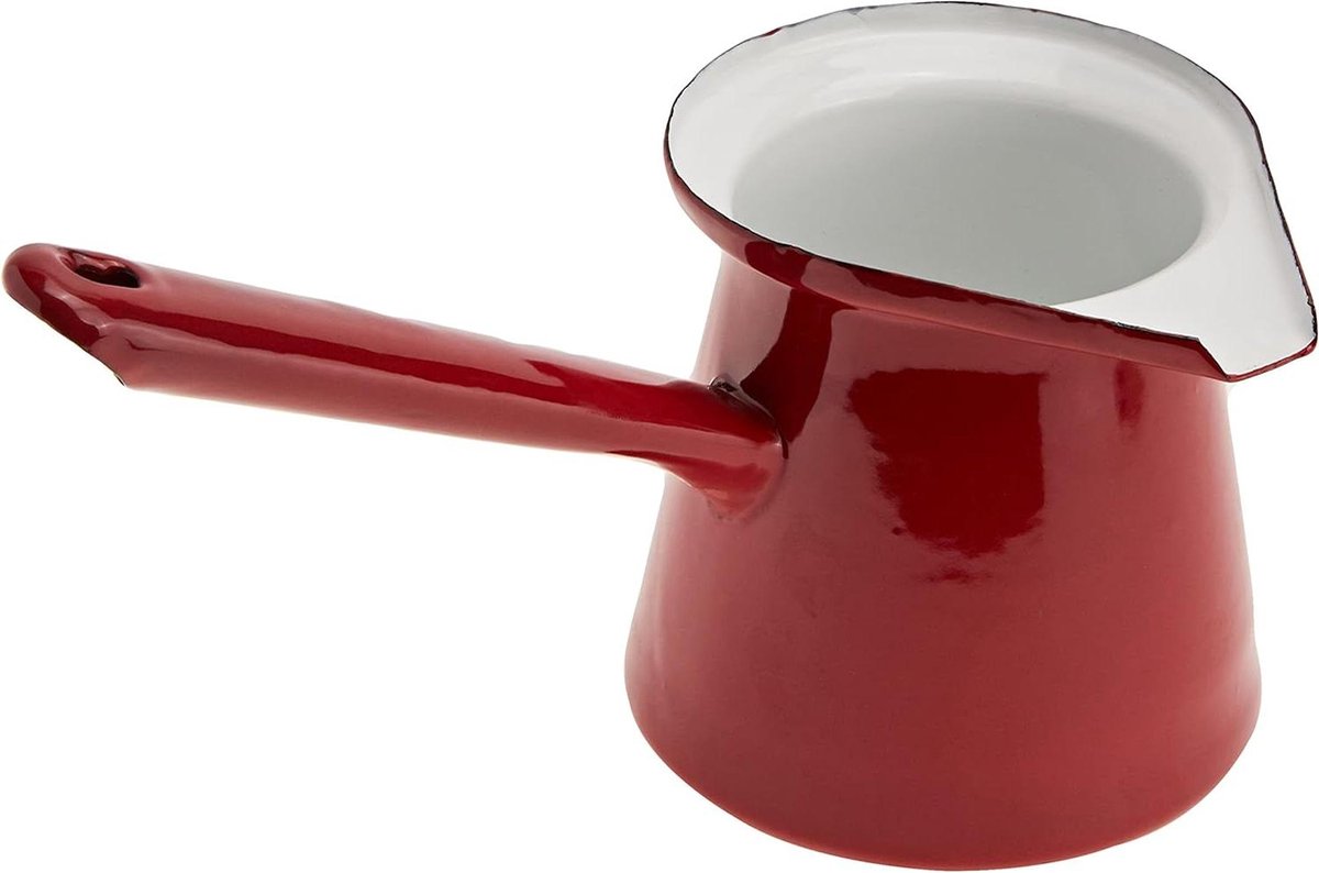 Koffiepot Roja Turkse stijl 0 5 l geëmailleerd staal rood 10 x 20 x 10 cm Koffiepot