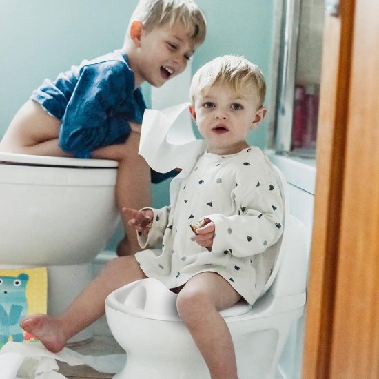 Nuby Dr. Talbot's - My Real Potty - Pot pour bébé et enfant - Pot d'apprentissage de la propreté - Piles incluses - Blanc - 18 mois