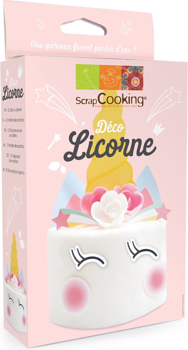 ScrapCooking - Unicorn Decoratie - Set/12