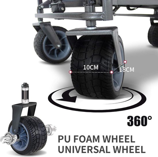 Conhersa terrein pompwagen H-2 1500kg – extra grote wielen