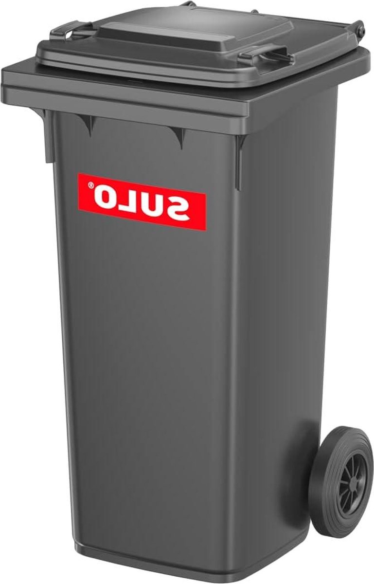Goedkoopste Vuilnisbak op wielen - Large Grey 60L vuilnisbak 60 liter