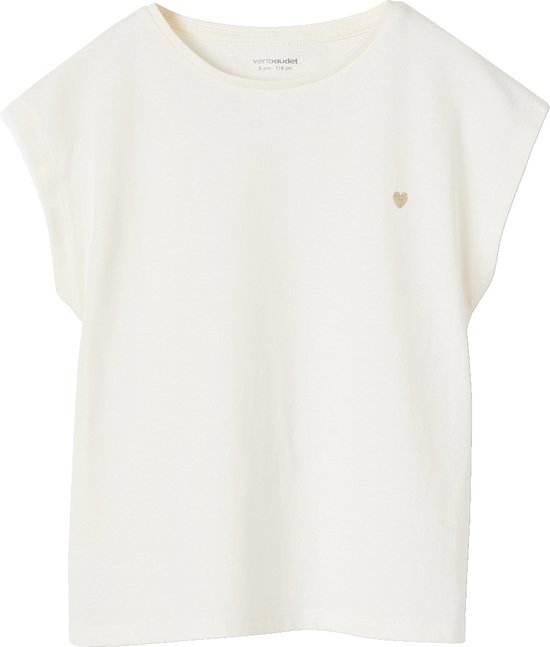 Vertbaudet Effen Basics meisjesshirt met korte mouwen