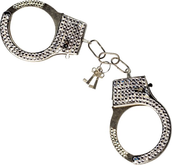 Boland - Menottes Strass - Adultes - Unisexe - Escroc - Police - Sexy - Carnaval - Soirée à thème - Enterrement de vie de garçon