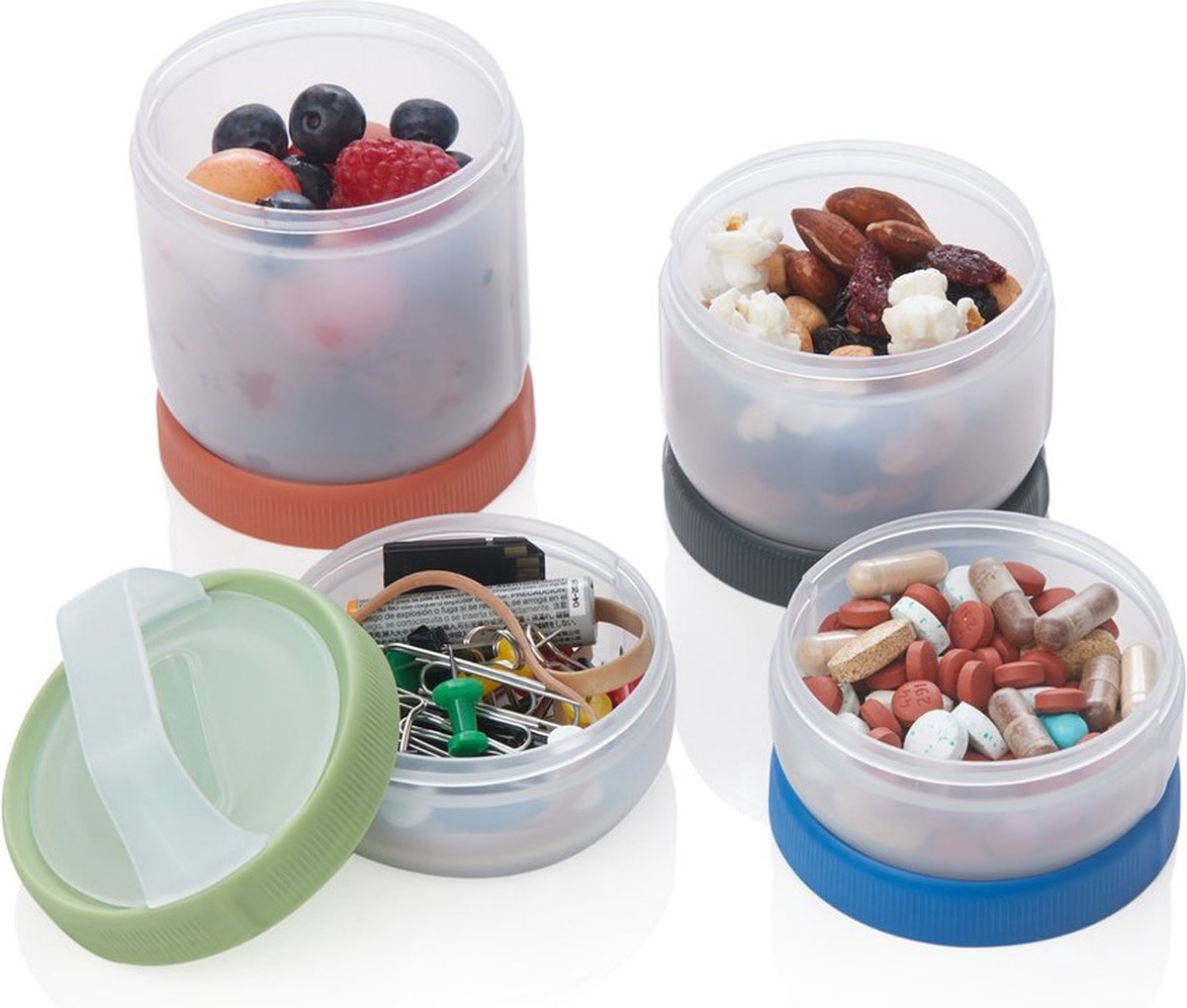Human Gear Stax 4-Pack Medium Containers Assortiment
