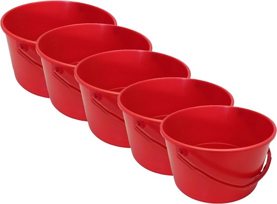 Bouwemmer 12 liter kopen? Altijd handig & in het flitsend feloranje