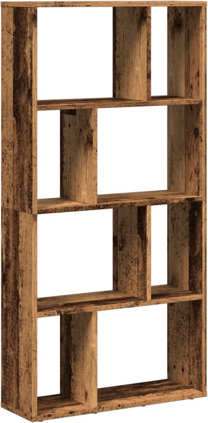 vidaXL - Bibliothèque - 60x20x120 - cm - décoré - bois - ancien - couleur bois