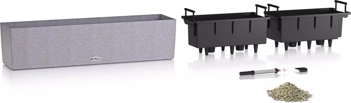 Lechuza Balconera Stone 80 - Planter - with removable inner pot
