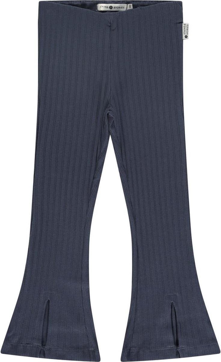 Stains & Stories girls rib flared pants Meisjes Broek - Maat 92