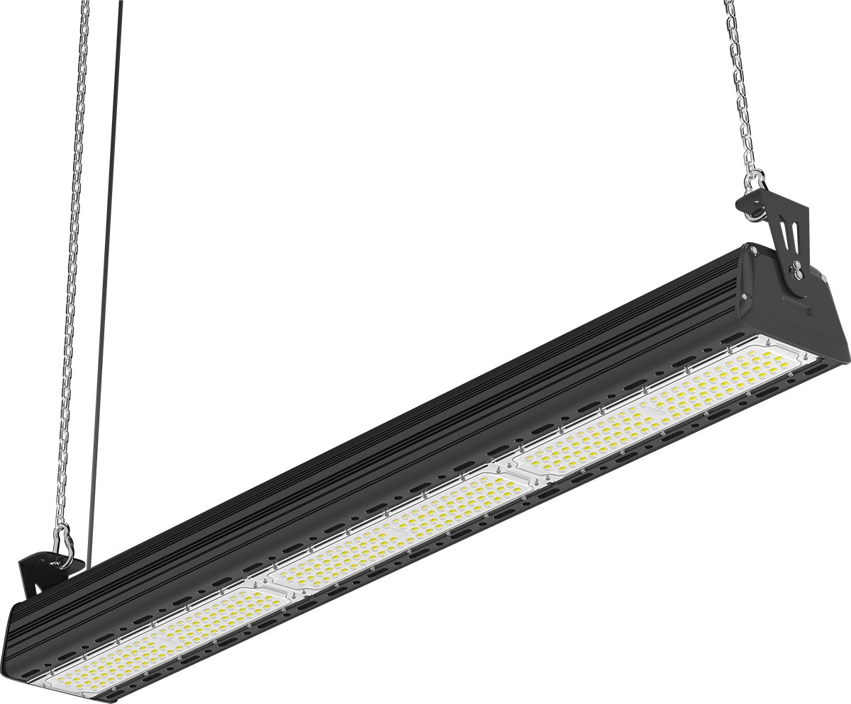 BES LED LED High Bay Lineair - Rinzu Lin - 150W - 150LM/W - 860 6000K - Dimbaar 0-10V - IP65 - Sosen Driver - Sanan LEDs Zwart