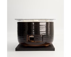 Konro Grill - Diatomite - Rond - 21.5x15.5cm