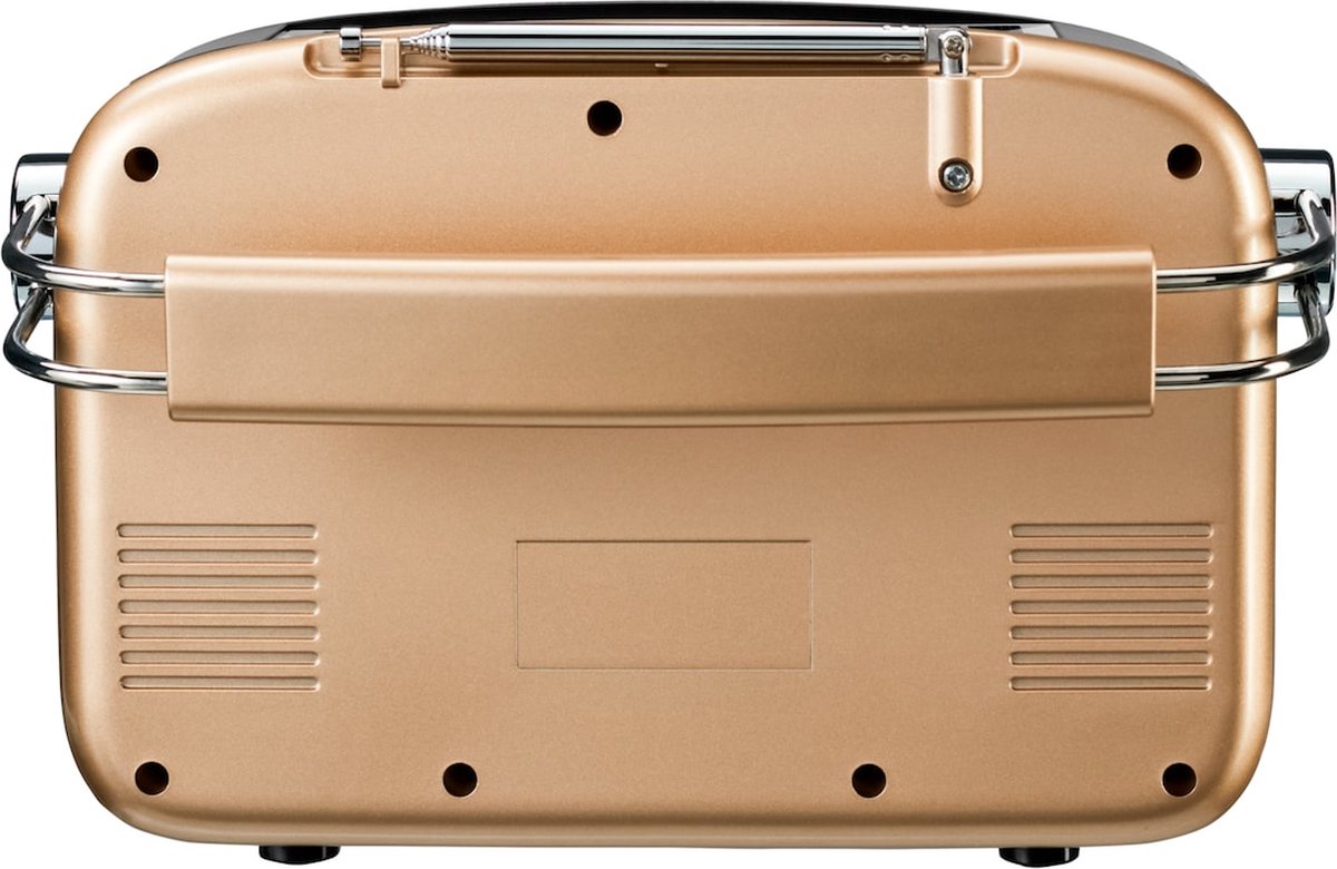 MEDION E66809 Dab Plus Portable Solar Radio (Design rétro, Panneau Solaire, Bluetooth, Dab FM
