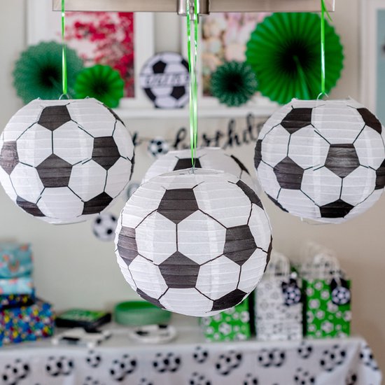Lampion - Sint Maarten - Lampionstokje - Lichtje - Voetbal - Treklampion - Papier - Kind - Wit - Versiering - 1 Stuk van BTH — afbeelding 5