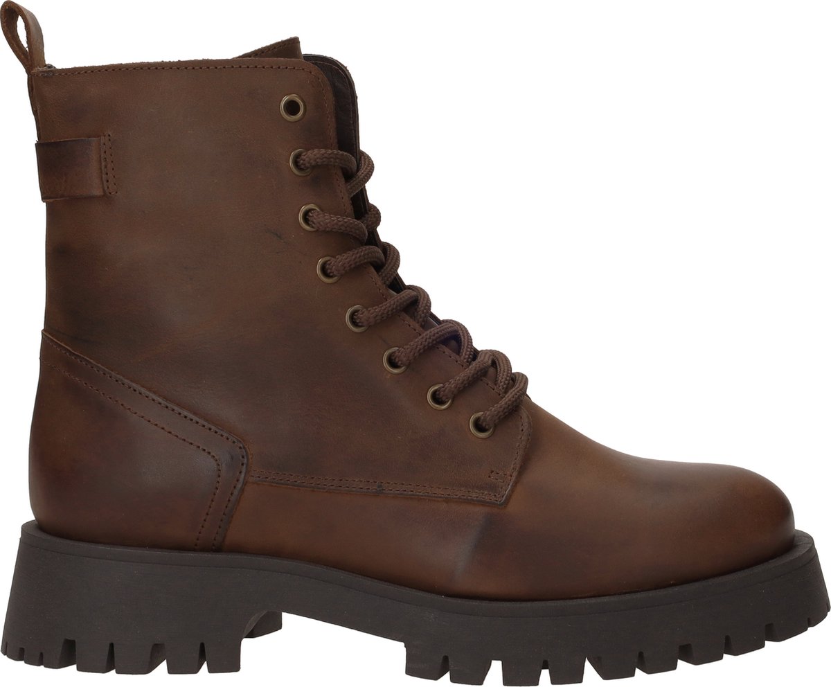 Palpa Venezia Veterschoenen Hoog - Cognac - Maat 38