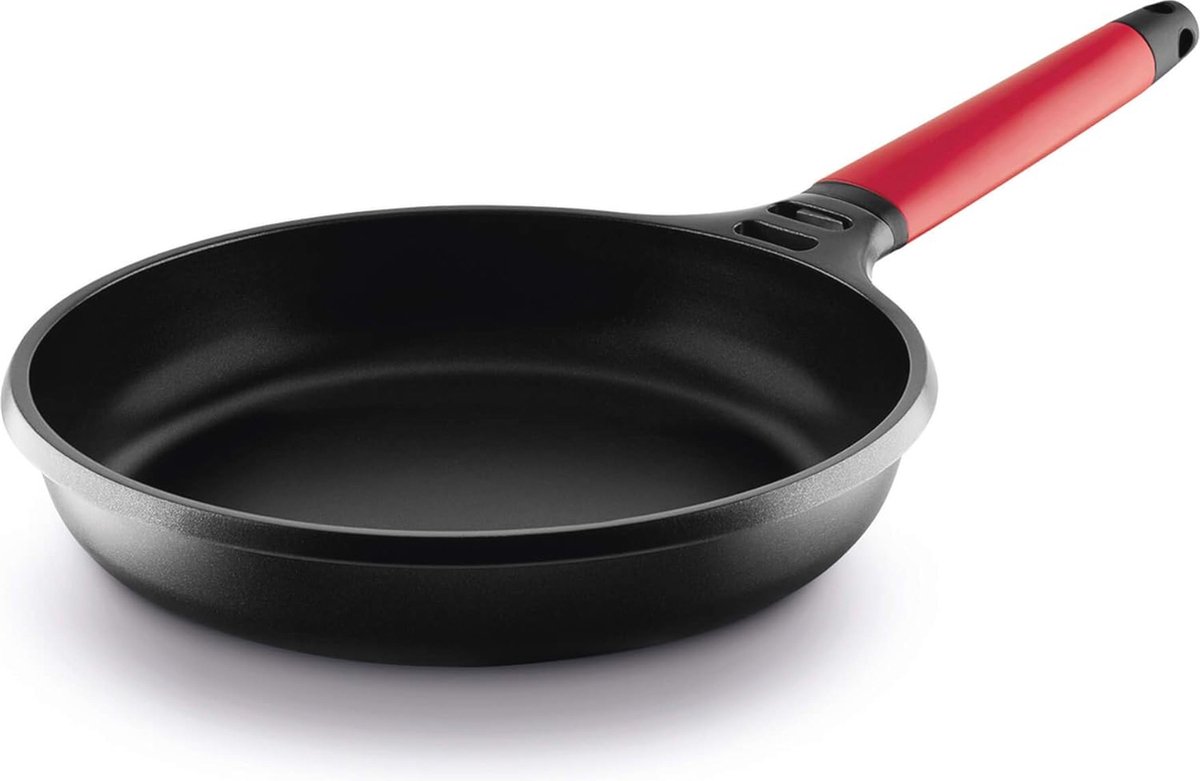 Inductie Koekenpan 20 cm - Rood - Geschikt voor Alle Soorten Keukens