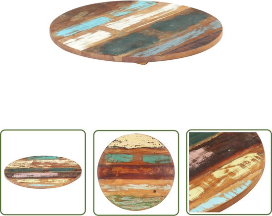 TEKLiNe 3 snijplanken van hout, rond, 22 cm, werkblad, handgereedschap, snijplank, rond, voor de keuken, gegroefde rand, robuust, vloeibaar, restaurant, set van 3 houten snijplanken