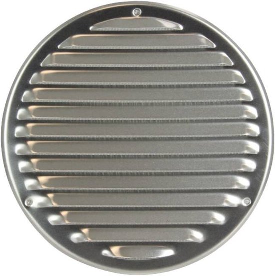 Grille de ventilation métallique ronde Ø200 mm inox - MR200i