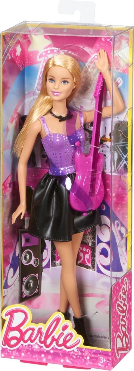 Barbie Pop Star Career Doll Mauve Maat One Size