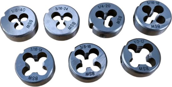 BSF BSW Whitworth Tap and Die Sets British Standard Fine Grove Rethreader