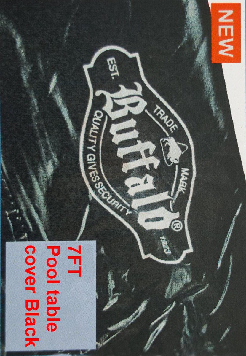 Buffalo Buffalo pooltafel afdekhoes 7 ft zwart