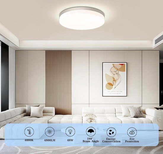 Plafondlamp Badkamerlamp Decor Walther Connect 32 LED Matt Zwart