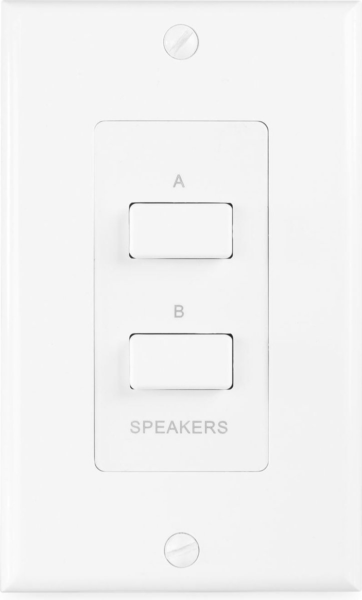 Luidspreker schakelaar - Power Dynamics PDWS2 - Voor 2 sets speakers op een versterker - A, B en AB