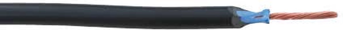 Image of 1 x 1,5 mm² zwart plat 50 meter