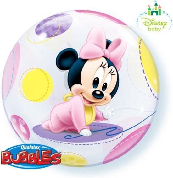 Disney Baby Minnie Mouse bubble ballon ø 56 cm.