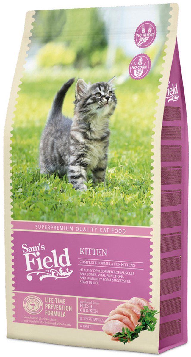 Sam's Field Sam's Field Cat Kitten - Kattenvoer - 7.5 kg