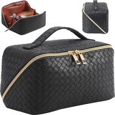 Trousse de maquillage de grande capacité pour femmes, trousse de toilette de voyage étanche avec séparateurs, trousse de Maquillage Portable