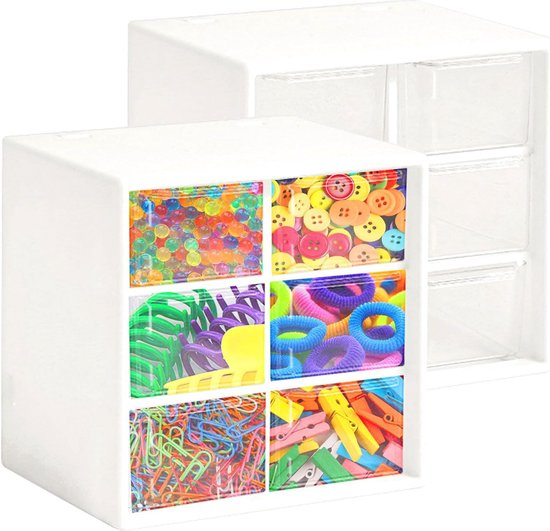 QWORK® 2 stuks acryl stiftenhouder, penseel opslag, transparante bureau QWORK® 2 stuks acryl stiftenhouder, penseel opslag, transparante bureau