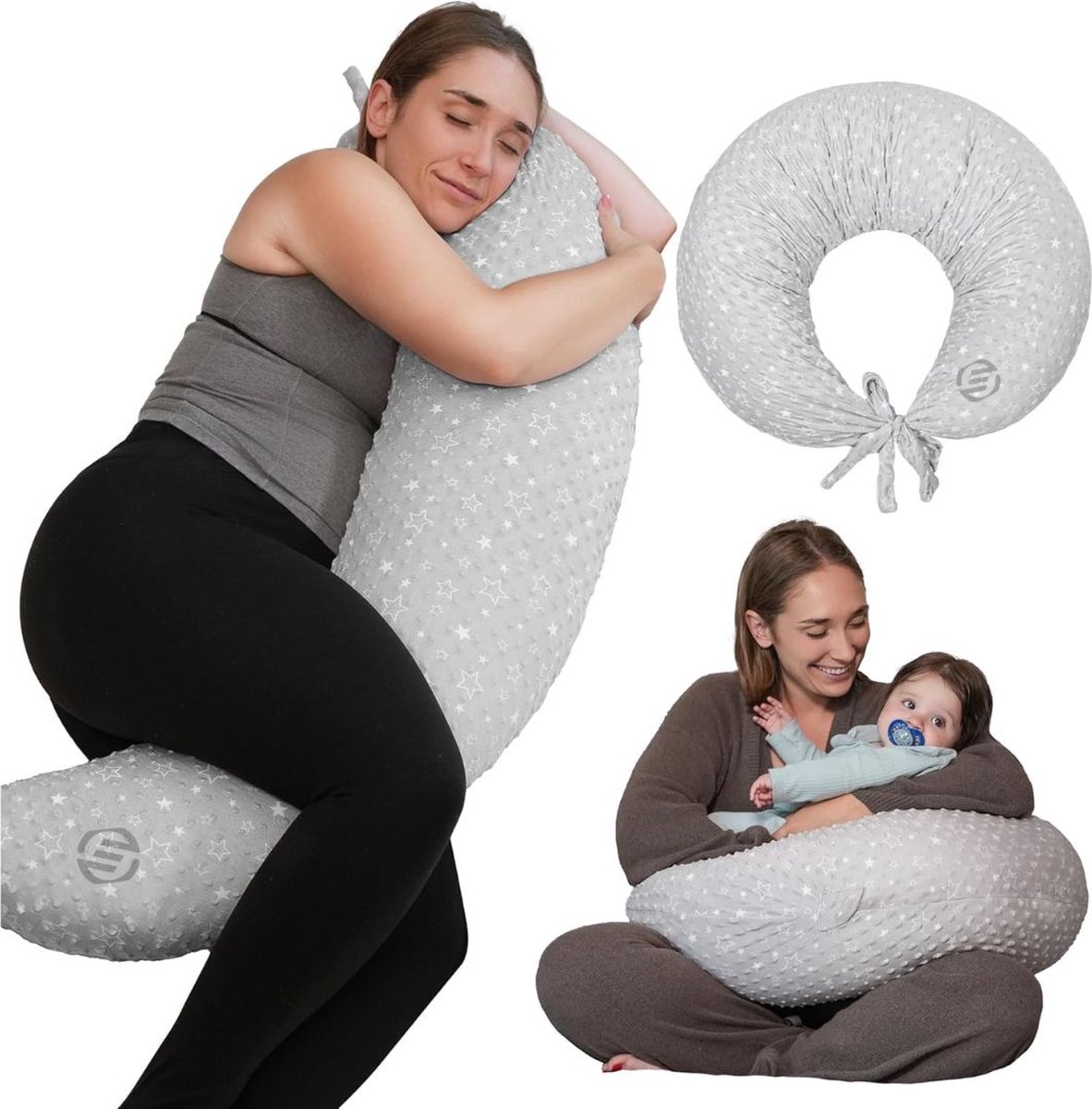 Goedkoopste Equivera Zijslaapkussen Volwassenen - Zijslaapkussen - Lichaamskussen Zijslaper - Zijslaap Kussen Volwassenen - Zwangerschapskussen - Voedingskussen - Borstvoedingskussen - Body Pillow - Voor een comfortabele nachtrust!
