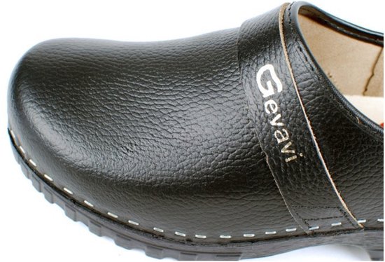 Gevavi Dallas Black Clogs Chaussures fermées PU Unisexe