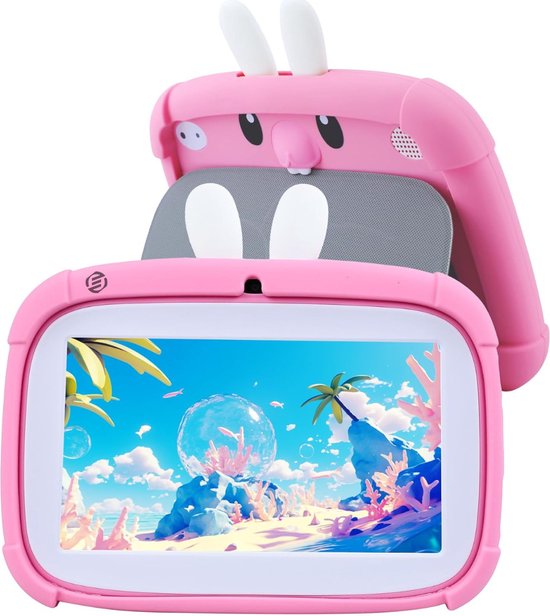 Kindertablet vanaf 3 jaar, 7 inch, Android 14, 4GB RAM 32GB