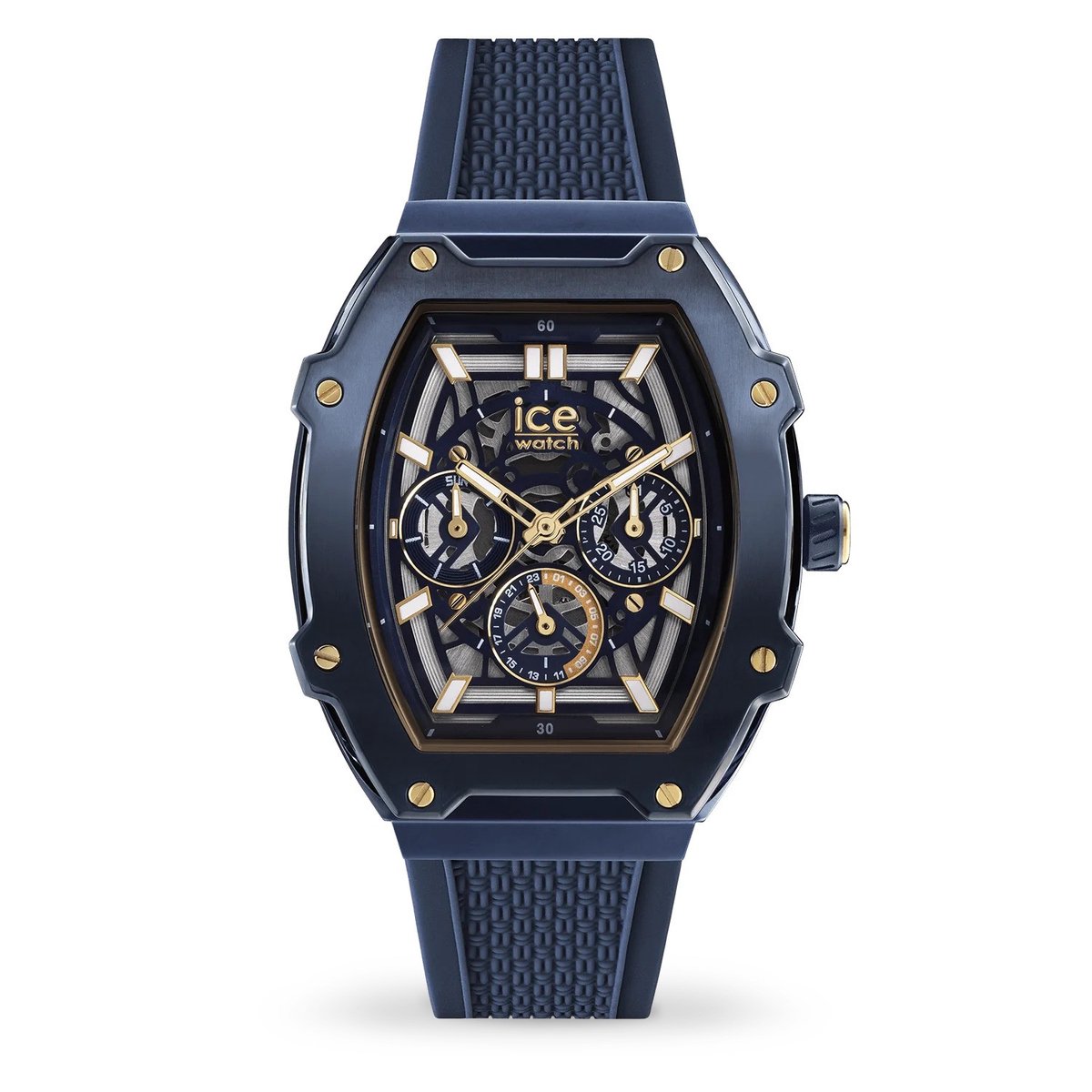 Ice Watch ICE boliday - Gold blue skel - Steel 024371 Horloge - Siliconen - Blauw - Ø 46 mm