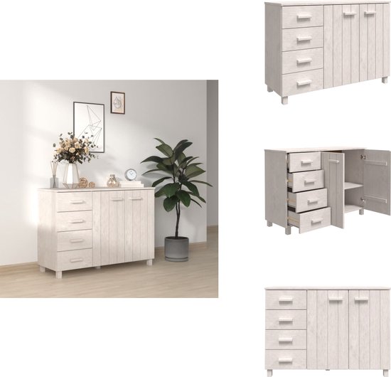 Dressoir met lade 71x35x84 cm spaanplaat wit