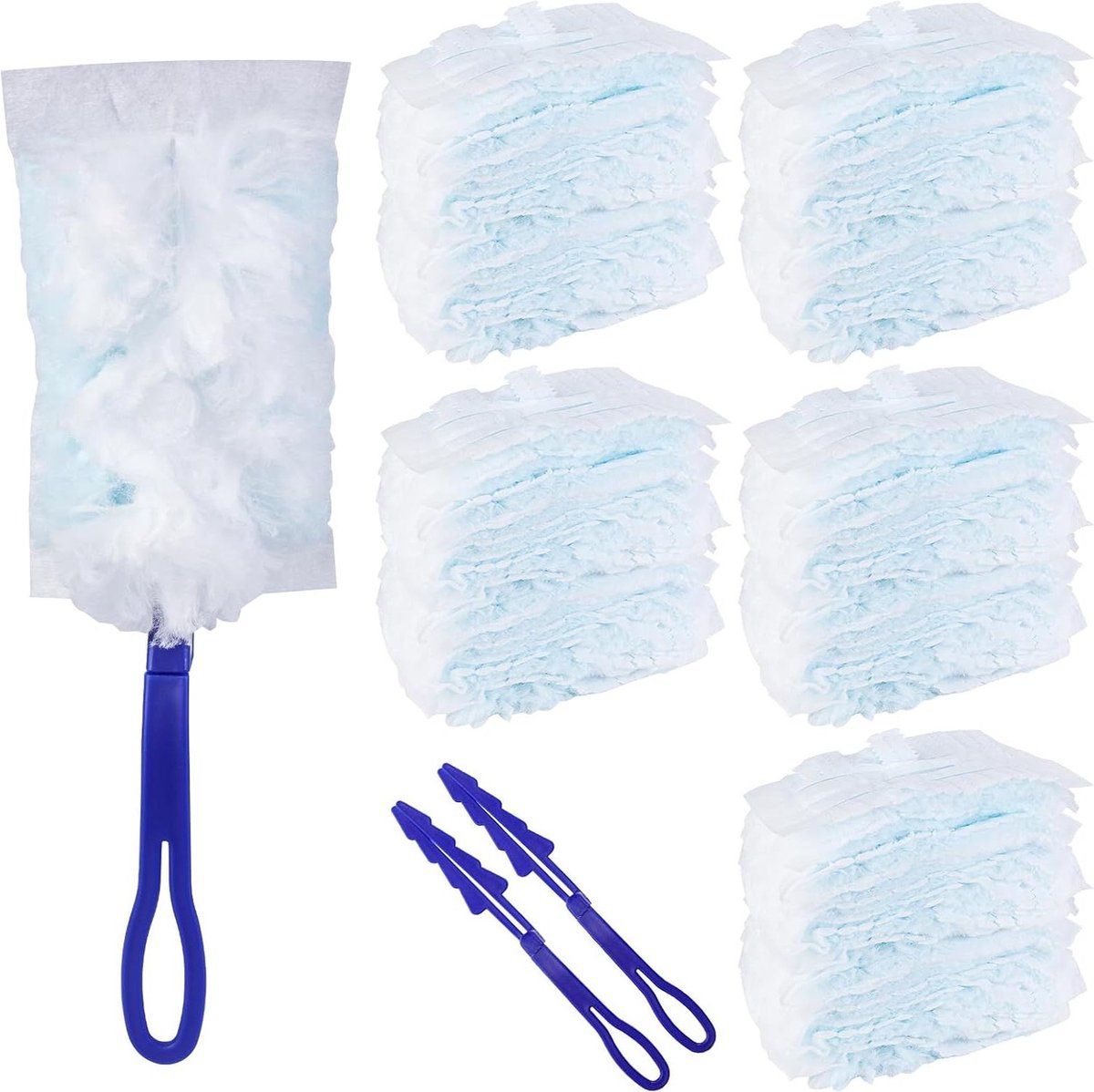 Goedkoopste Stofmagneet navulling - 52 stuks stofdoek voor Swiffer - parfumvrij - pluizige dusters - thuis school kantoor Plumeau