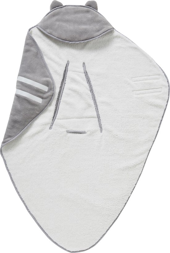 Vertbaudet Reisdeken - capuchon - microvezel - fleece voering - baby