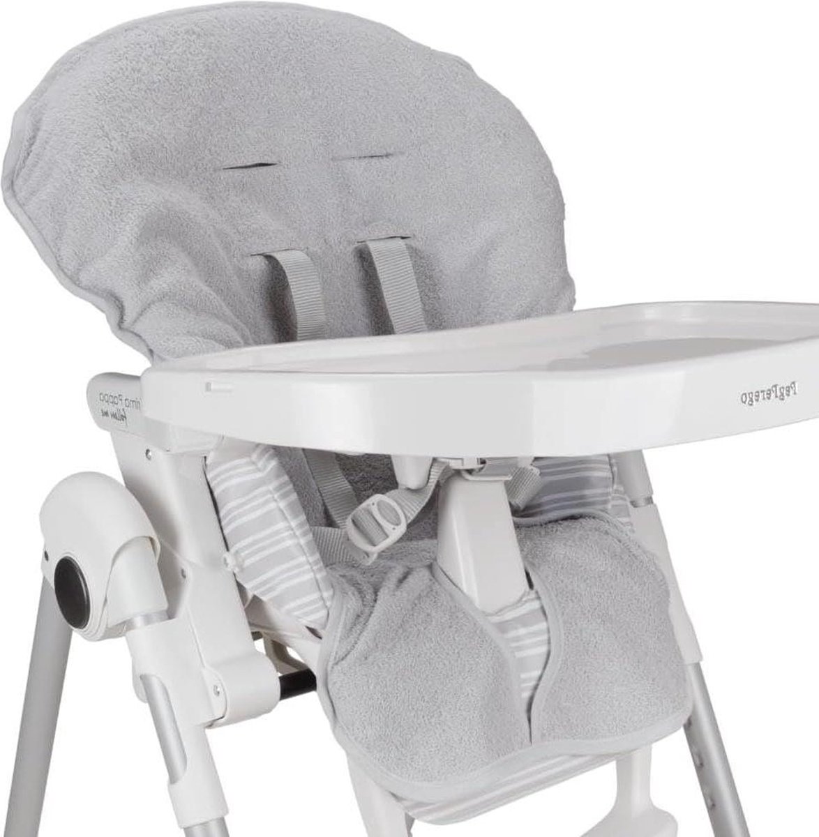 Universale hoes voor babystoel - Zacht katoenen badstof - Droog en fris gevoel - 100% Made in Italy - Grijs