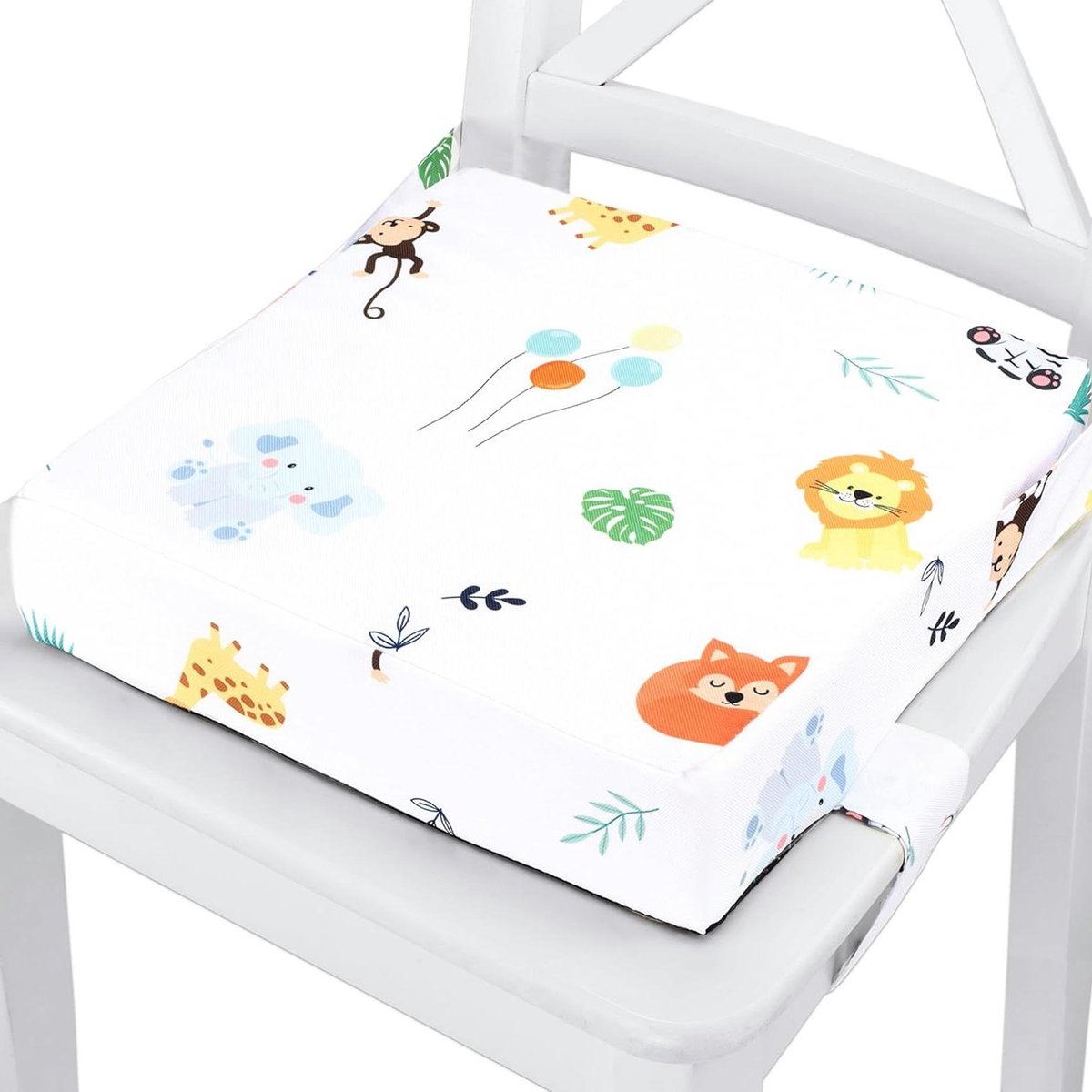 Image of 32x32x8cm - kinderverhoger voor binnen en buiten - stoelverkleiner boostapak voor reis-kinderstoel - Safari