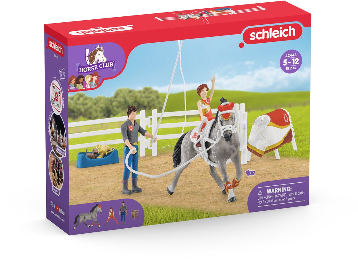 schleich HORSE CLUB Speelfigurenset - Mia's Springset - Kinderspeelgoed voor Jongens en Meisjes - 5 tot 12 jaar - 18 Onderdelen - 42443 — afbeelding 6