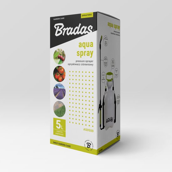 Bradas AQUA SPRAY 5 L Druksproeier - Gifspuit - Drukspuit - Vernevelspuit - Onkruidbestrijding - Onkruidspuit - Tuinspuit - Hoge kwaliteit van Bradas — afbeelding 3