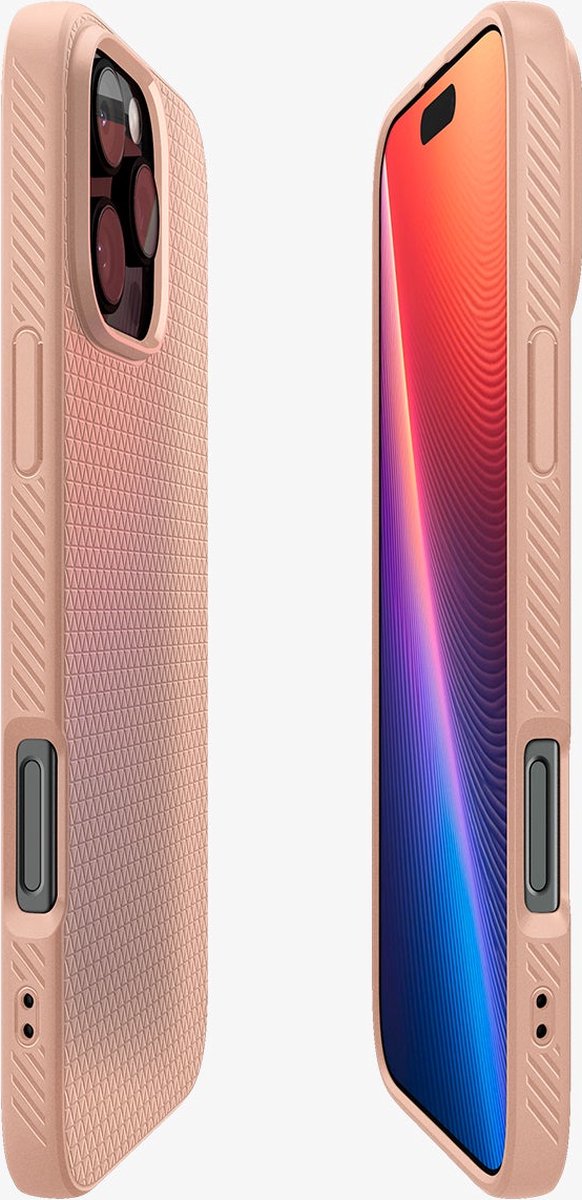 Spigen Liquid Air TPU Hoesje voor Apple iPhone 16 Pro Max, Flexibel, Mat, Schokbestendig, Roze - Afbeelding 2