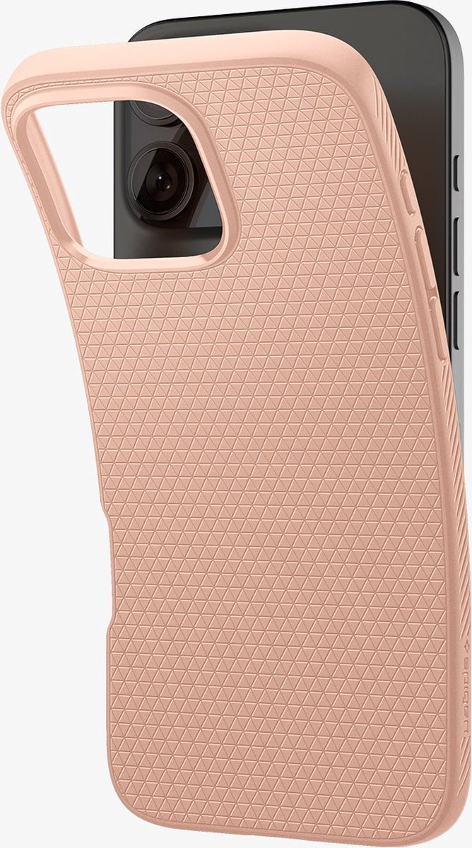 Spigen Liquid Air TPU Hoesje voor Apple iPhone 16 Pro Max, Flexibel, Mat, Schokbestendig, Roze - Afbeelding 4