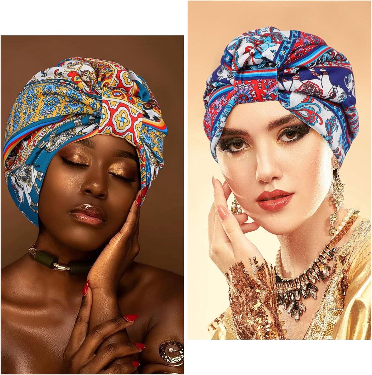 thumbnail: VUCDXOP Chemotherapie Tulband – Zijdezachte Hoofddoek Voor Dames, Elastisch En Comfortabel