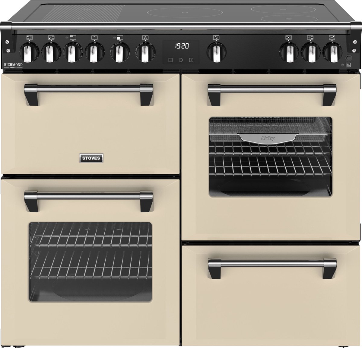 Stoves 444411874 fornuis Range-fornuis Electrisch Inductiekookplaat zones Crème