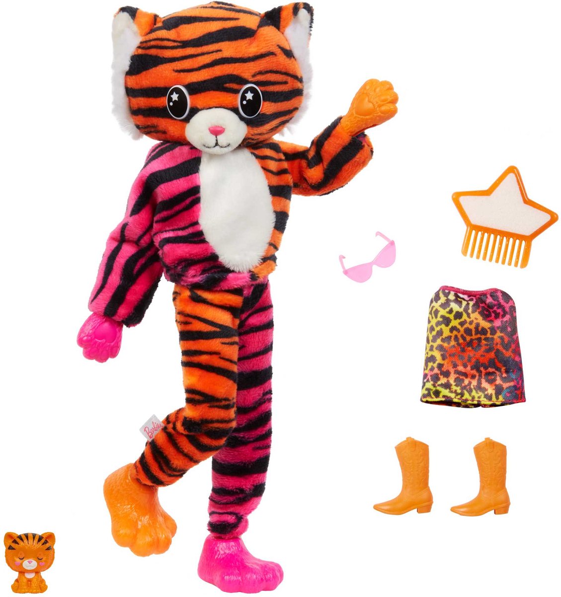 Barbie Cutie Reveal Jungle - Barbiepop - Tijger met verrassingsaccessoires — afbeelding 4