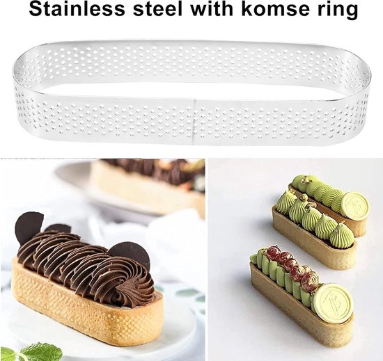 Cercle À Tarte Perforé En Acier Inoxydable Outils De Pâtisserie Pour Faire Des Mousses, Des
