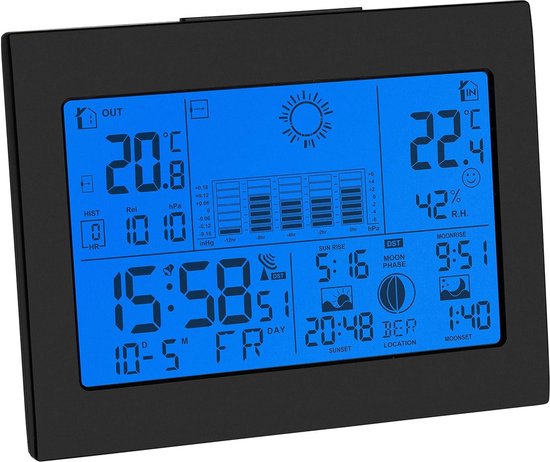 Bresser ClimateTemp NBF kleurenweerstation met DCF-signaal